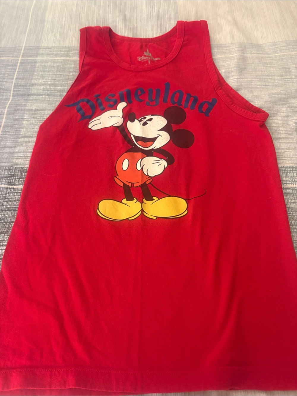 Disney Red Mickey Mouse Graphic Tank Top